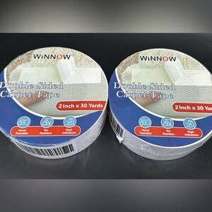 (2) rolls Carpet Tape Double Sided 2" x 30 Yards